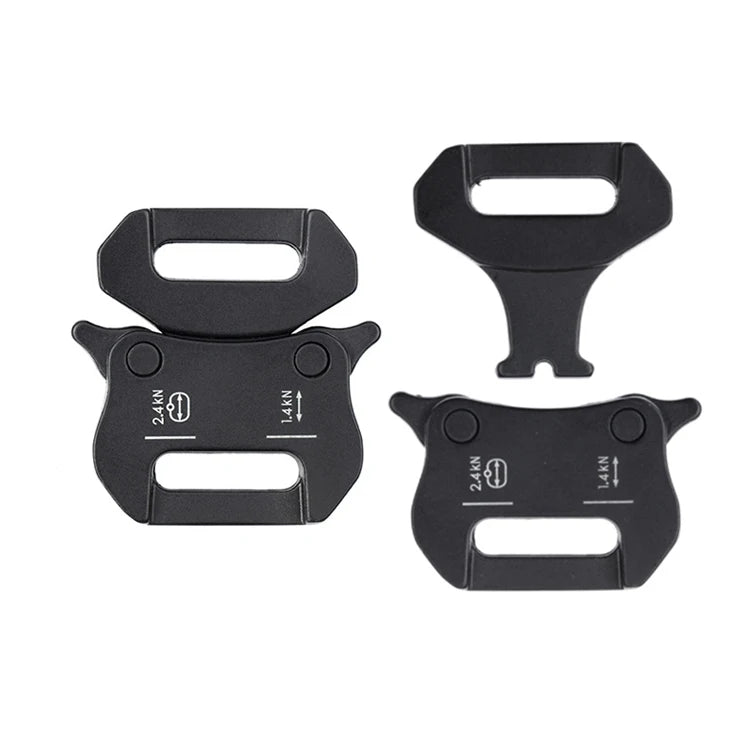 Small Durable 15mm Tactical Metal Buckle Alloy Strap for Backpacks and Belts