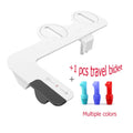 AQUEVIAN Ultra Slim ABS Eco-Friendly Non-electric Bidet Toilet Seat Attachment Self-Cleaning Dual Nozzle Adjustable Water