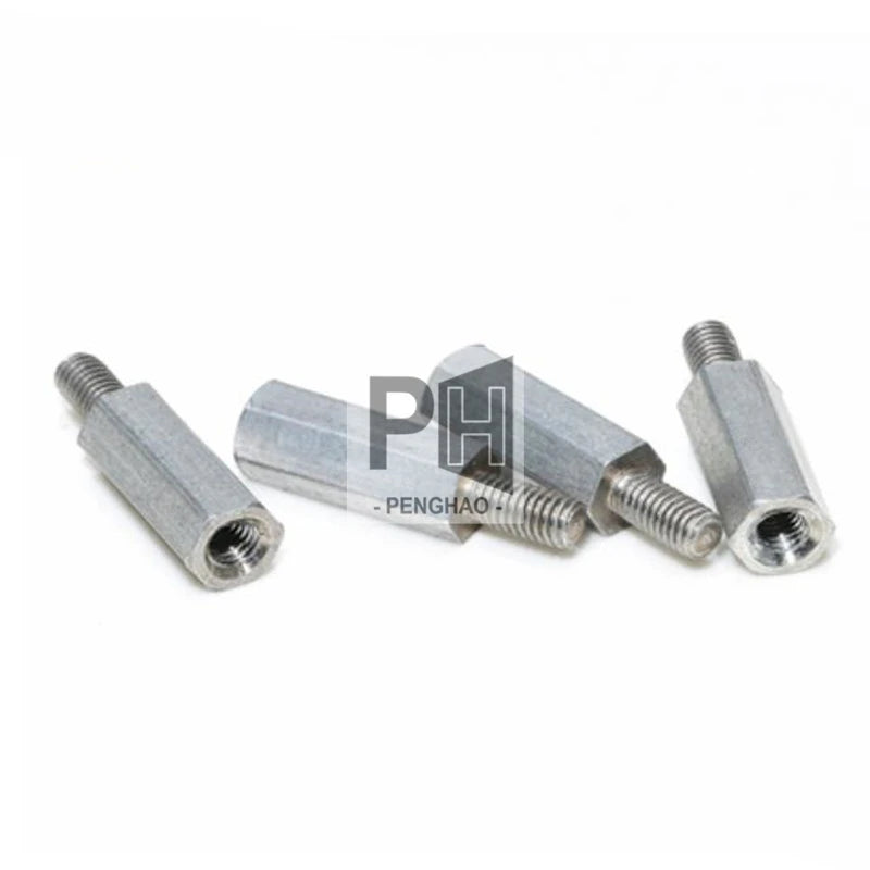 OEM M2 M2.5 M3 M4 M5 M6 Spacer PCB Motherboard Hollow Pillars Aluminum Standoff Sliver Male to Female Aluminum Hex Standoff