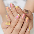 New Arrivals Press on Nails Artificial Fingernails for Her Short Squoval Ombre Fake Nails