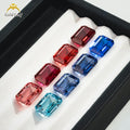 Goldleaf Lab Synthetic Gems Factory Price Loose 3x5mm 12x16mm Octagon Shape Lab Grown Emerald Gemstones