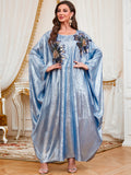 2026 Abaya Kaftan Dress Moroccan Kaftan batwing Sleeve 2026 New Style Muslim Dress