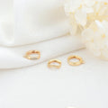 Factory Wholesale 14K Gold Plated Round Inlaid Zircon Women's Earrings Diy Jewelry Making Hoop Earring Accessories