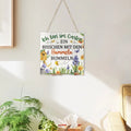 Putuo Decor Irregular Square Wooden Hanging Wall Sign German Game Dog Motivation Garden Wall Decor Sign