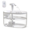 3.5L Automatic Pet Water Fountain 118oz Transparent Cat Water Dispenser 25dB Whisper Quiet Smart Drinking Fountain for Cats Dogs MegaBDM