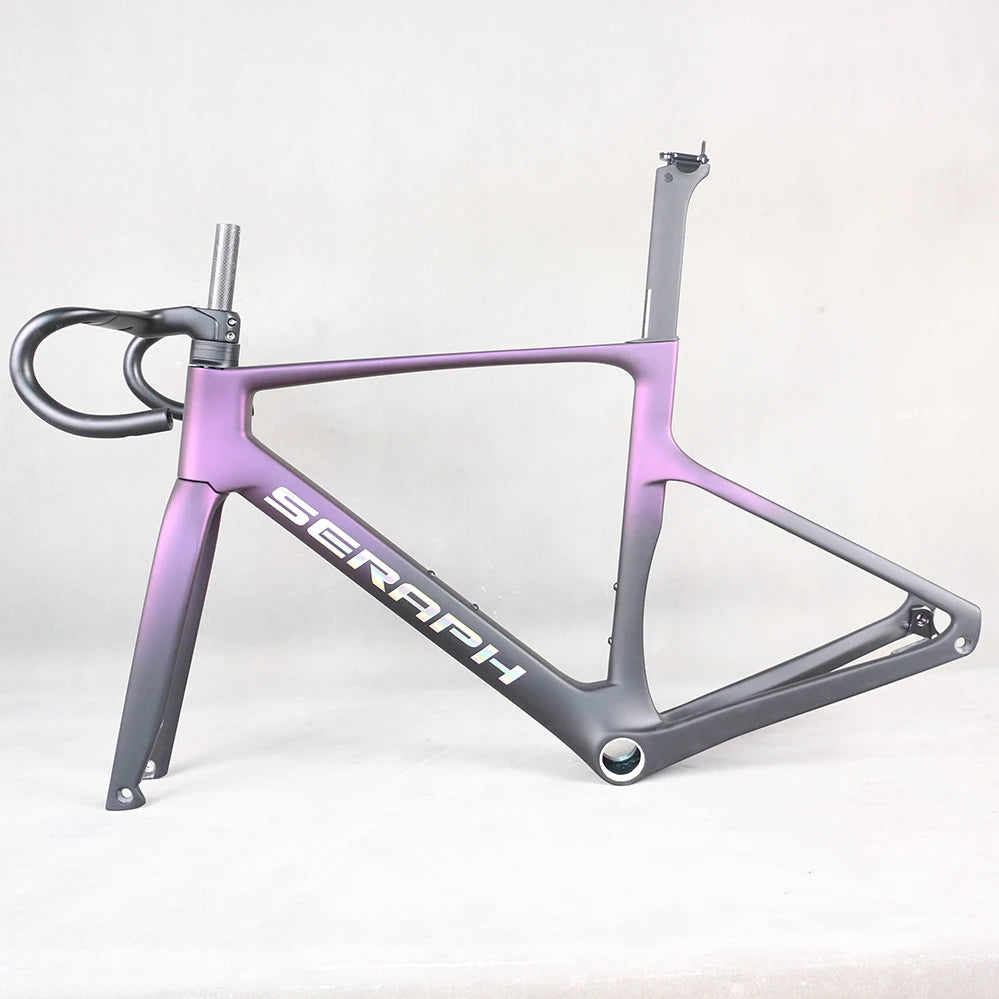 Carbon Frame T1000 Disc Road Bike Frame Full Internal Cables Bicycle Part T47 Max Tire 700*32C Fit UDH Frameset YS9448 TT-R18
