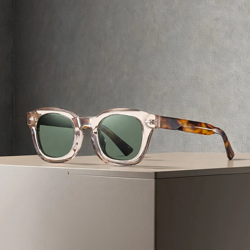 Retro Sunglasses Women Outdoor Driving UV400 Shades Sun Glasses High Quality Square Frames Designer Polarizing Sunglasses Men
