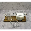 Microwavable Heat-resistant Eco-Friendly Borosilicate Glass Measuring Cup Glass Mixing Bowl Glass Cup with Handle