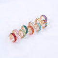 Best Seller Colorful C Type Zirconia Crystal Cuff Clip Earrings for Women Jewelry Wholesale