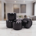 2025 New Design 15g Double Wall Round Cosmetic Jar PP Plastic Cream Jar Black Cosmetic Jar