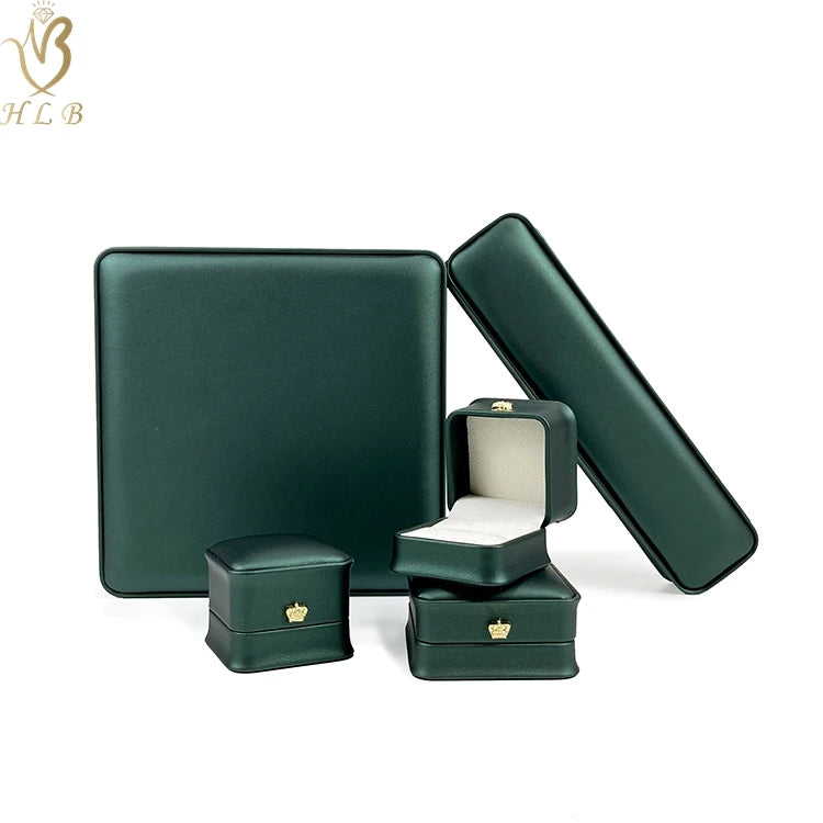 FREE SAMPLE Low Moq Jewelry Box Packaging Wedding Gift Box Ring Necklace Jewellery Box Pu Leather