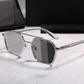 Men's Dual-Use Fashion Sunglasses Day Night Color-Changing PC Double Beam Anti-Ultraviolet Photochromic Glasses