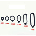 Custom Promotion Waterproof Embossed Food Grade Silicone Rubber Protector Bands for Necklace-Multiple Sizes (8mm-40mm)