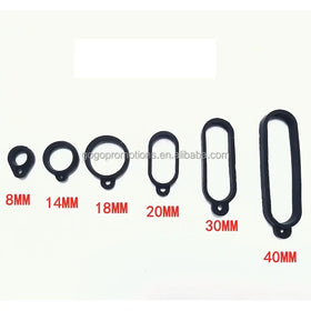 Custom Promotion Waterproof Embossed Food Grade Silicone Rubber Protector Bands for Necklace-Multiple Sizes (8mm-40mm)