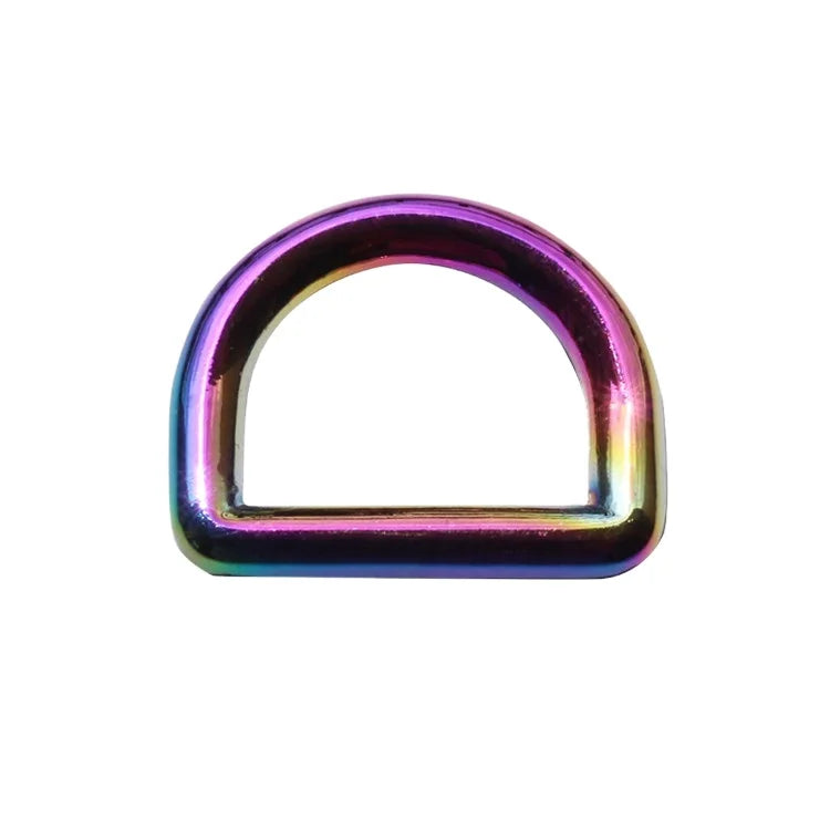 Wholesale Various Metal d Ring Belt Buckle Nickle Free rainbow d Ring Buckle for Leather Bags Parts