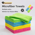 Premium Multipurpose Kitchen Car Thicken Super Absorbent Warp Knit Cleaning Rags Dusting Cloth Microfiber Towels Wholesale