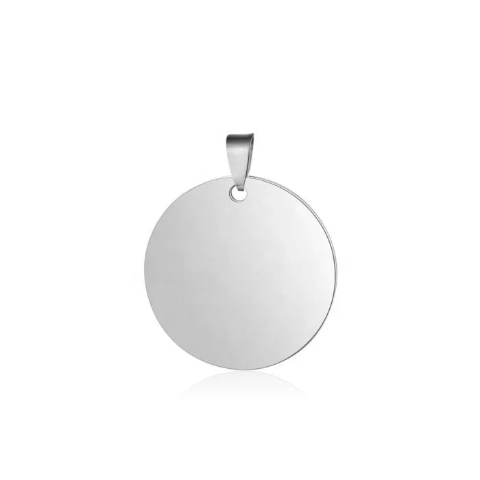 High Polish Classic Gold Children's Customized Logo Name Engrave Stainless Steel Pendant-Cheap Wholesale 6 Colors Tag Type