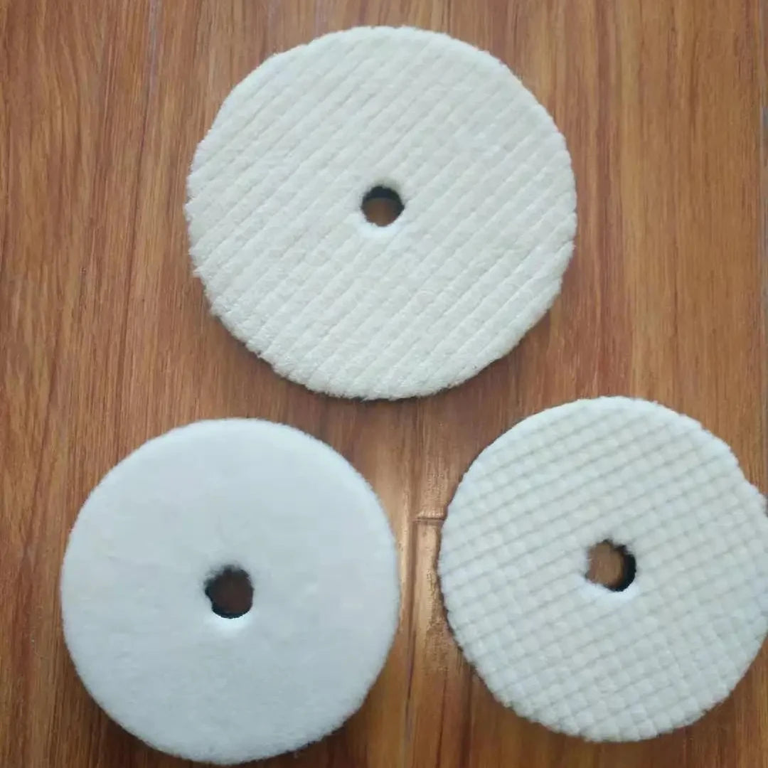 5'' 6'' 7'' DA Wool Foam Polishing Pad Buffer Pad Wool Sponge Polishing Pad for Coarse Polishing Waxing for Dual Action Polisher