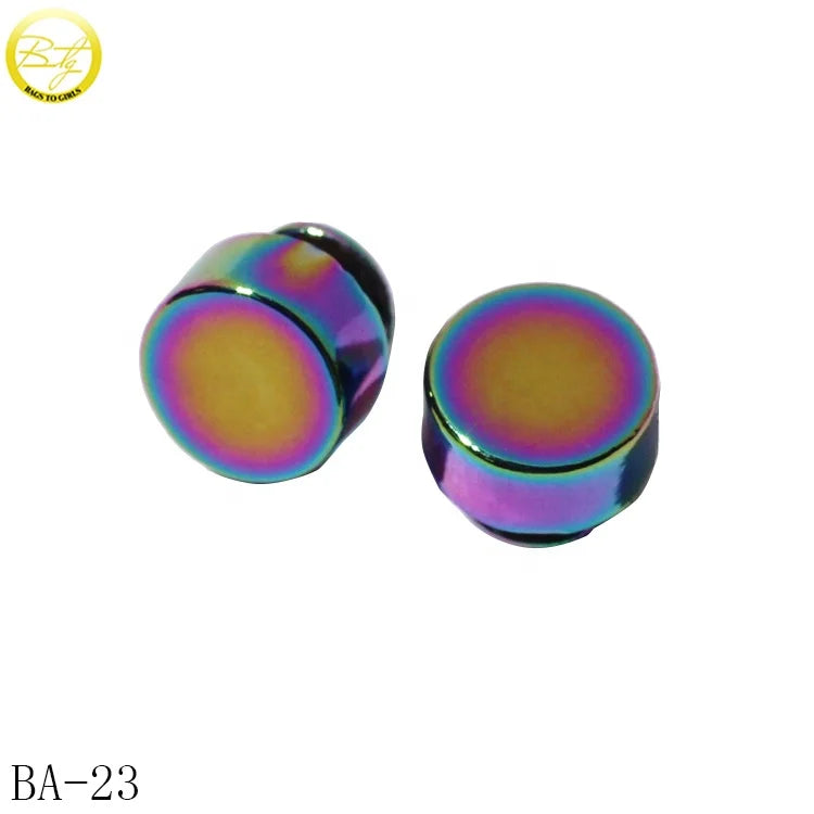 Zinc Alloy Handbag Making Accessories Rainbow Rivets Wholesale Leather Belt Stud Screw Button Press for Shoes