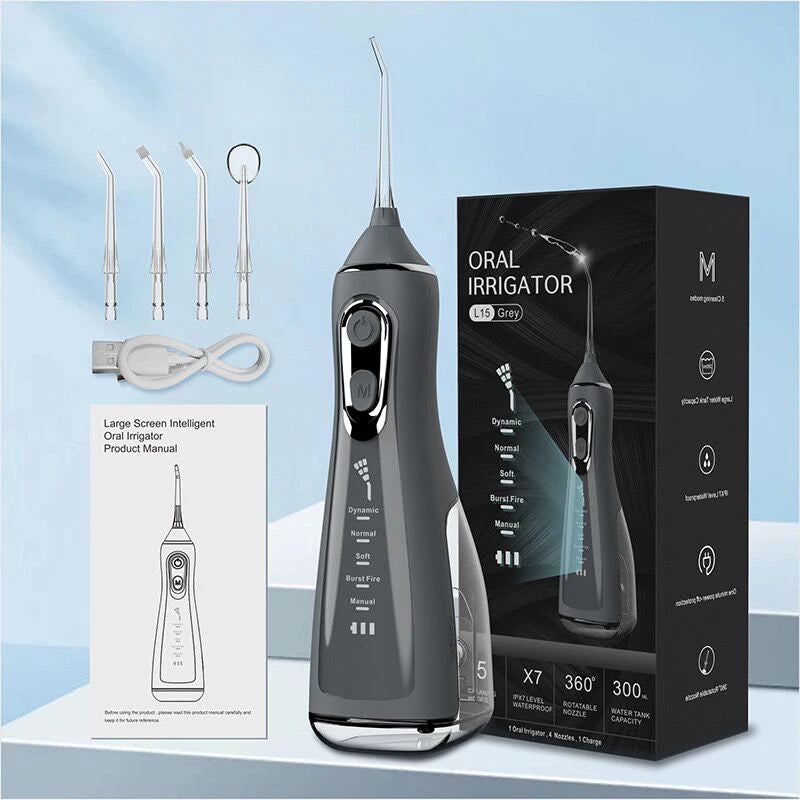 300ML IPX7 Portable Travel Cordless Dental Floss Teeth Cleaning Portable Water Flosser Oral Irrigator Home Use OEM Tooth Cleaner