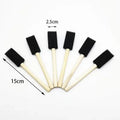 1 Inch Foam Sponge Wood Handle Paint Brush Lightweight Durable and Great for Acrylics Stains Varnishes Crafts Art
