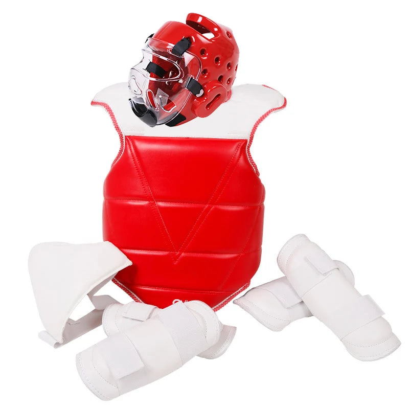 Common PU Wholesale Kid Adult WTF Custom Taekwondo Chest Guard Taekwondo Body Protective Gear