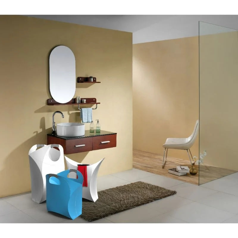 34L Large Capacity Eco-friendly Durable PP Laundry Hamper with Handles for Dirty Clothes Storage
