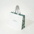 Luxury Custom Printed White Black Boutique Shopping Gift Bag Kraft Paper with Ribbon  Premium Packaging Handle Your Own Logo