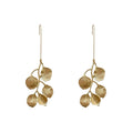New Arrivals Long Dangle Earrings Wholesale Bulk Exaggerated Gold Plated Leaf Earrings Women Accessory