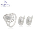 64962 Xuping Jewelry Fashion Ring and Earrings Two Piece Set Jewelry Set for Old Women