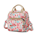 Customized Lady Waterproof Fashion Diaper Bag 600D Polyester Insulated Thermal All Seasons