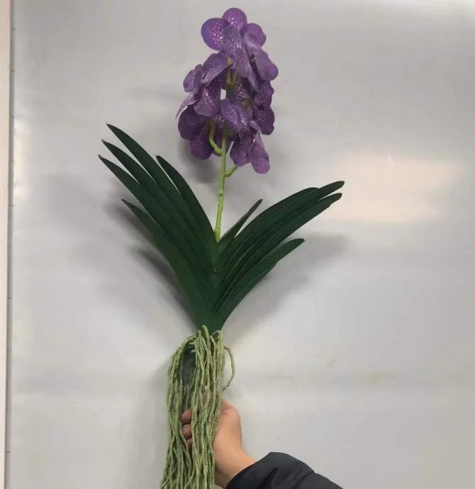 Factory with Roots Real Touch Flowers Artificial Vanda Orchid for Sale
