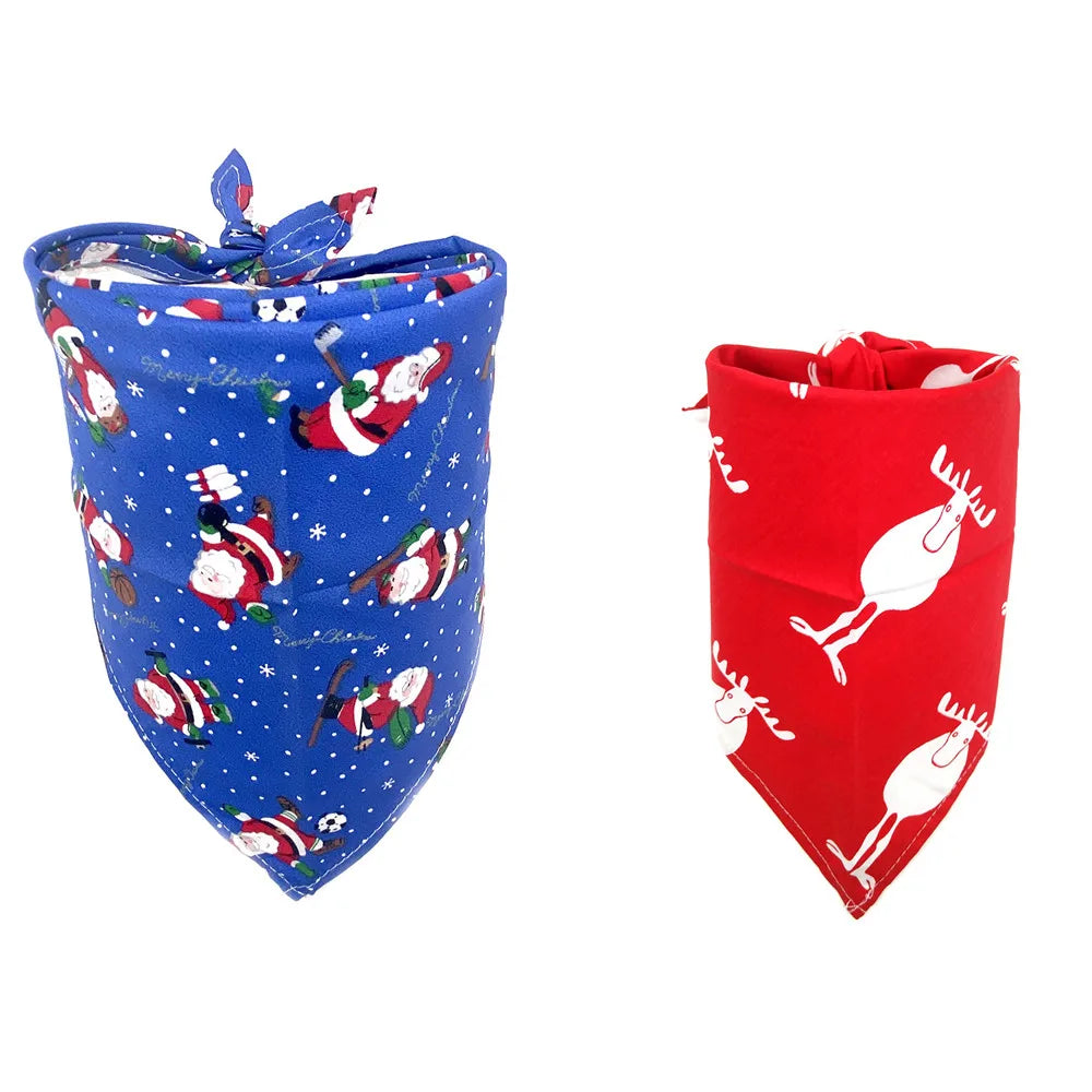 Wholesale Christmas Dog Bandana Over the Collar