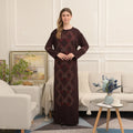 Wholesale African Luxury Kaftan Abaya Muslim Dresses New Designs Women Chiffon Anti-Wrinkle Plus Size