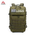 LUPU 45L New Trend Tactical Camouflage Backpack Outdoor Hiking Fitness Sport Travel-Waterproof OEM Nylon Lining Arcuate Shoulder
