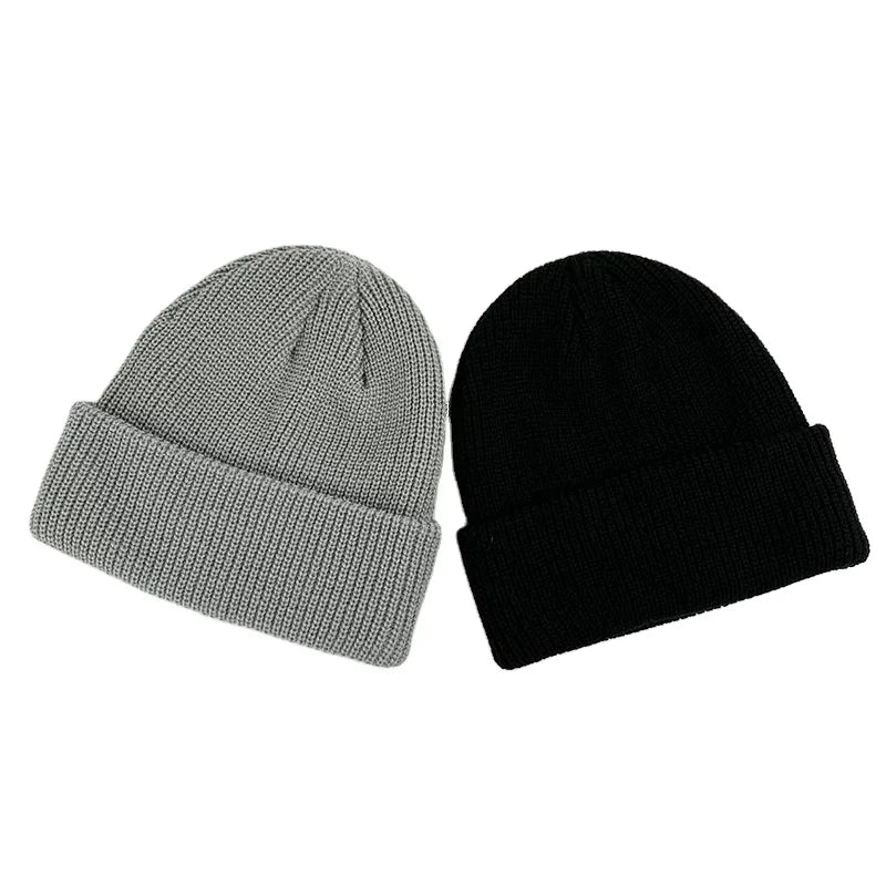 Hot Sell Unisex Fashion Solid Color  High Quality Winter Beanie Hat Popular OEM ODM Color