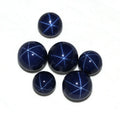Starlight Blue Sapphire Corundum Loose Gemstones Synthetic Cabochon Bead Star Corundum Lab Grown Gemstone
