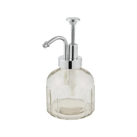 Orange for Clear 300ML Bathroom Accessories Dispenser Airless Cosmetic Plastic Pump Shape Glass Bottle Sealing Type Pump Sprayer
