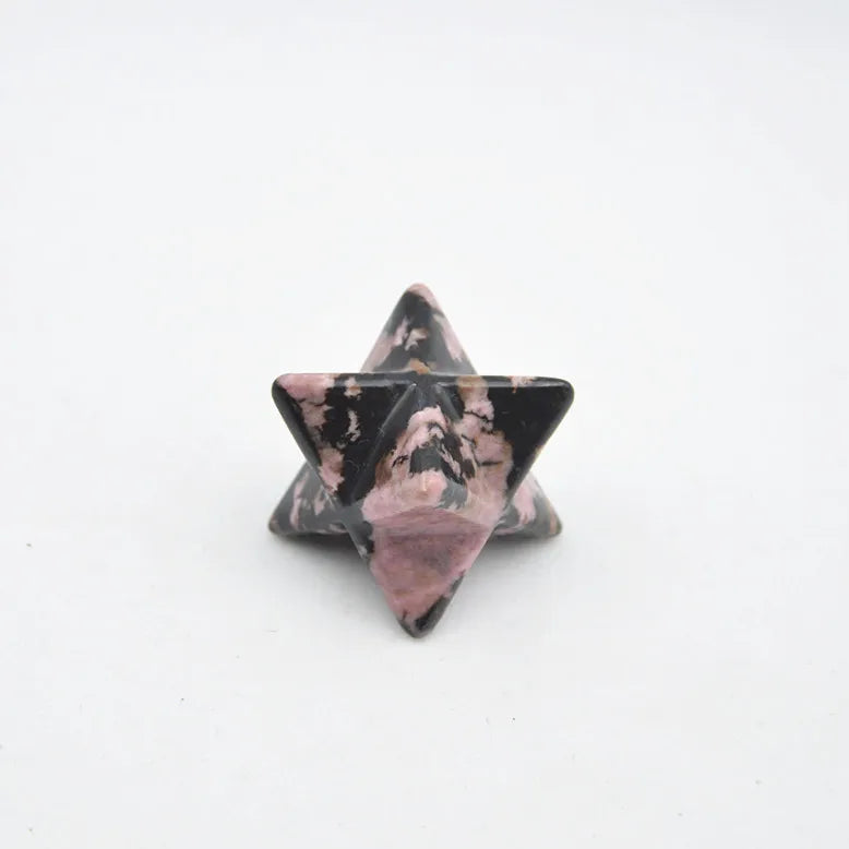 Huiying Best Selling Rhodonite Jasper Merkaba Star