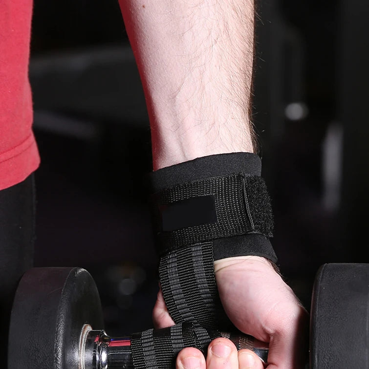 Hot Selling Gym Wrist Straps Support Adjustable Weightlifting Power Custom Palm Weight Lifting Wrist Wraps Brace
