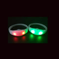 New Arrival Custom Logo Printed Flashing Glow in the Dark Light Wristband Controlled Led Light Bracelets