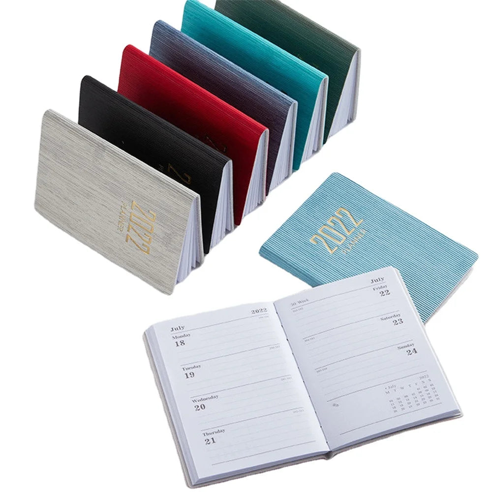 2025 2026 Notebook A7 English Schedule Book Creative Small Pocket Notepad School Student Office A5/A6 Size Perfect Gift Idea!