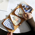 Japanese Leaf Ceramic Sauce Dish Kitchen Seasoning Plate Ice Cracked Glaze Sauce Small Dishes Fish Shaped Bowl for Kitchen