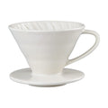 V-Shaped Cone Ceramic Coffee Dripper 2-4 Cup Pour Over Manual Brewer Eco-Friendly Stocked Tea Dripper Cup