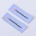 High Density End Fold Satin Woven Eco-Friendly Care Label for Garment Bags & Shoes Wholesale Custom Logo