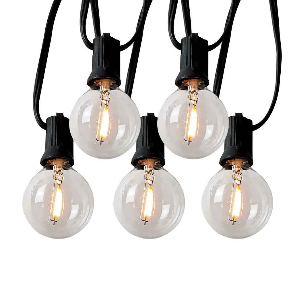2HQ 25LT LED G40 25FT Garden String Lights Festival Decoration Outdoor Christmas Spring Garden String Lights