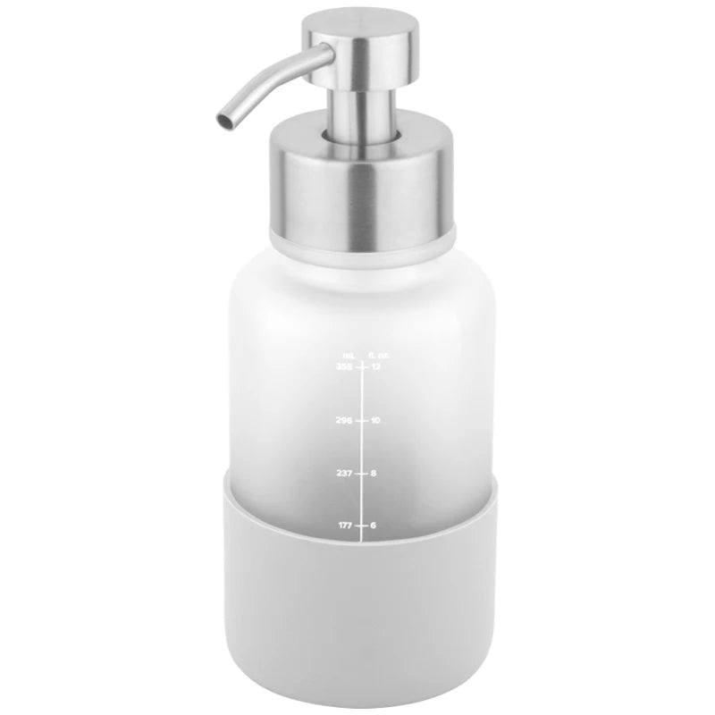 Black Oil Glass Bottle for Shampoo Body Wash and Bath Lotion China's Dark Amber Glass Soap Dispenser for Liquid Soap Packaging