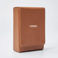 Custom Leather Playing Card Organizer Case Leather Poker Bridge Cards Holder with Magnetic Closure