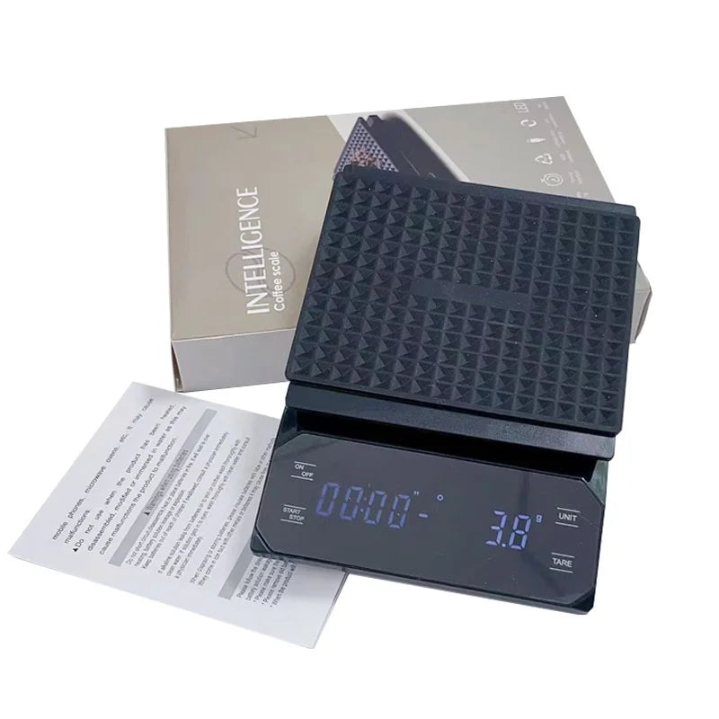 Hot Selling High 0.3g Multifunctional Electronic Scale Small Kitchen Gram Scale for Household Hand Brew Coffee Timer