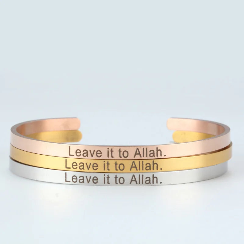 Wholesale Carving Personalized Custom Stainless Steel Bracelet DIY Bracelet Ladies Bracelet